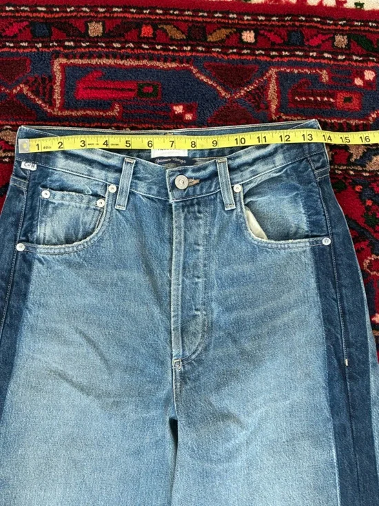 Citizens of Humanity Ayla Baggy Tuxedo Stripe Jeans - Picture 5 of 14